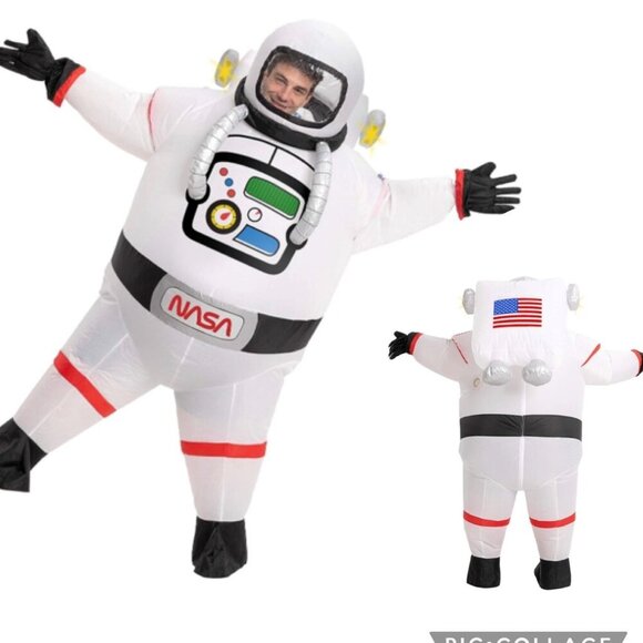 Inflatable Astronaut Costume Full Body NASA AstronautHalloween Costume